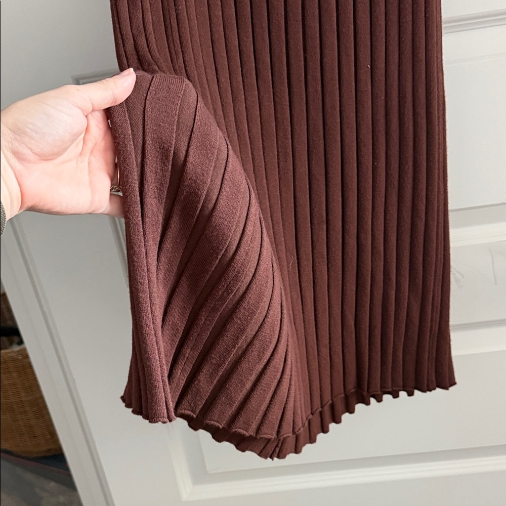 a new day Brown Ribbed Midi coord - Picture 5 of 6